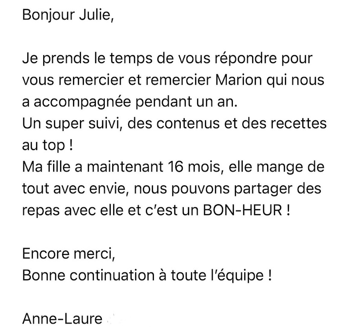 Recommandation cliente des services Hamstouille