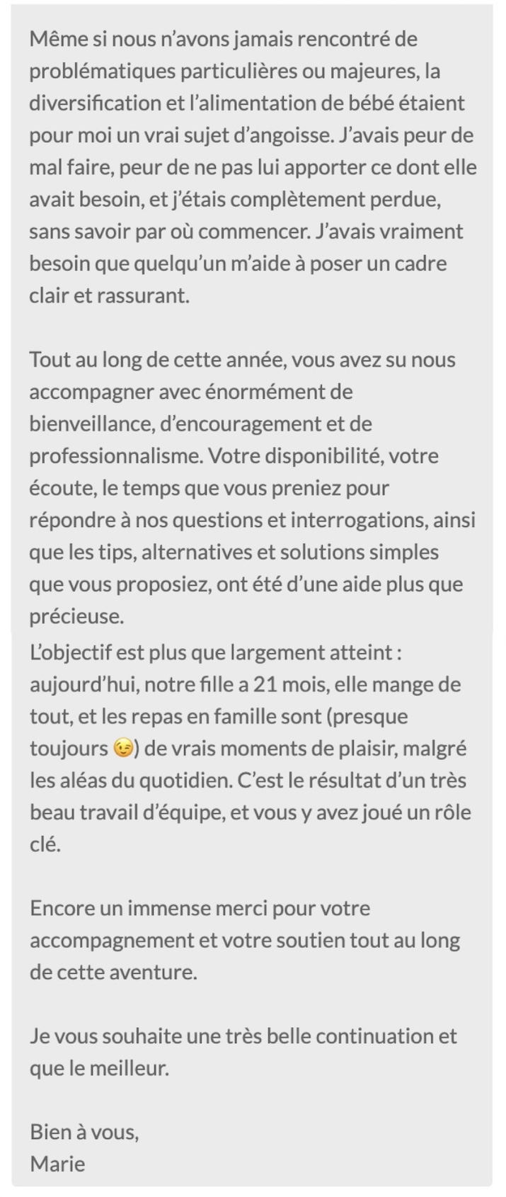 Recommandation cliente des services Hamstouille