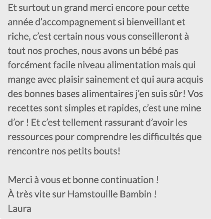 Recommandation cliente des services Hamstouille