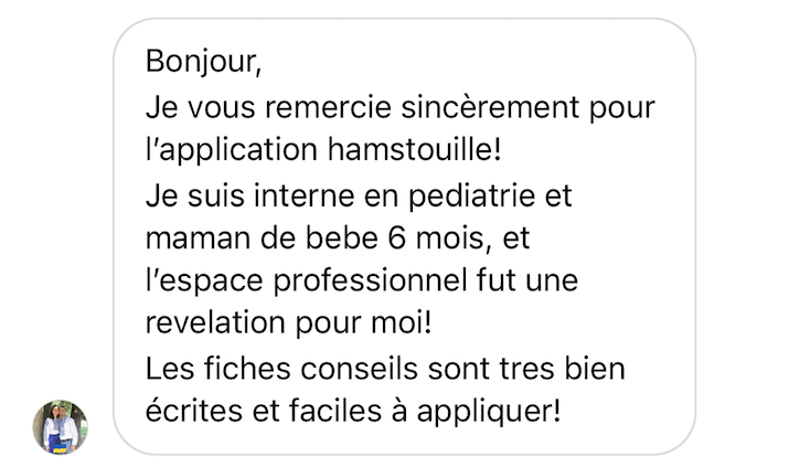 Recommandation cliente des services Hamstouille