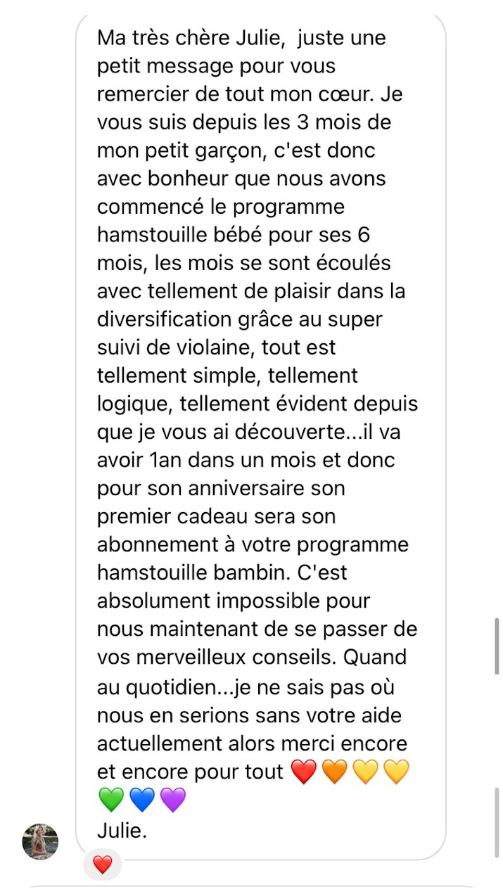 Recommandation cliente des services Hamstouille