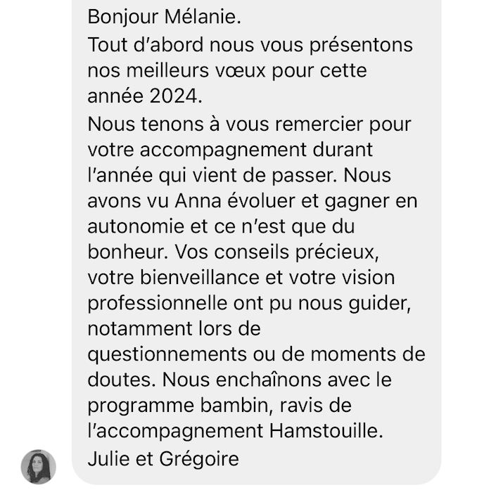 Recommandation cliente des services Hamstouille